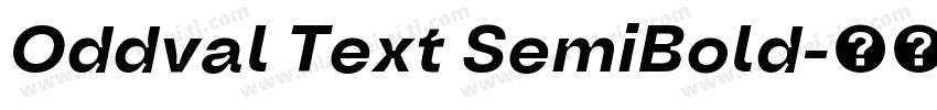 Oddval Text SemiBold字体转换